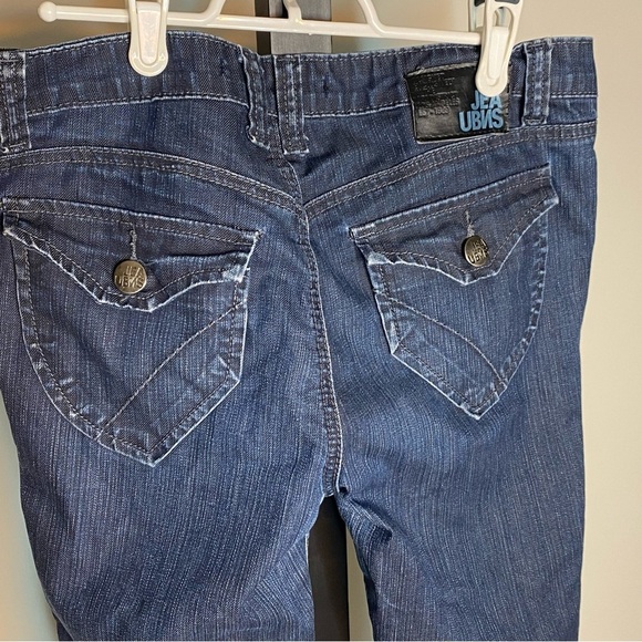 URBAN BEHAVIOR Melrose Slim Fit Straight Leg Low Rise Denim Jeans Cigarette - Picture 9 of 11